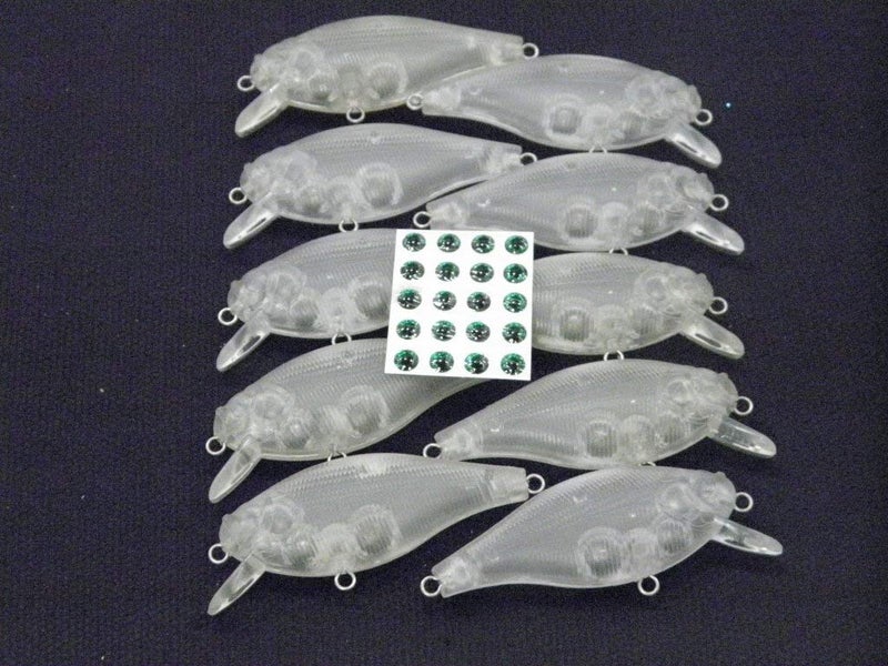 wLure 10 Blank Unpainted Minnow Crankbait Topwater Lipless Jerkbait Fishing Lures (UPC547) - Image 2